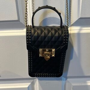 Black Studded Crossbody Bag